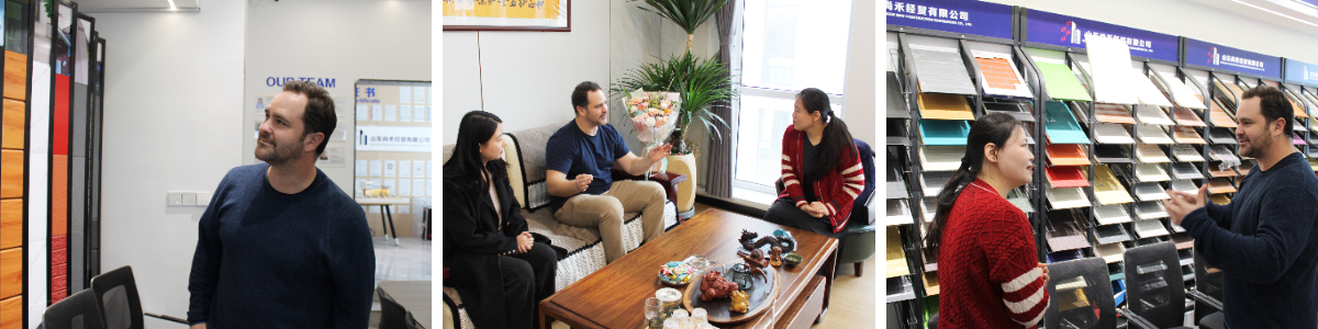 Chuyến thăm khách hàng Chile | Tham quan nhà máy sản xuất tấm kim loại trang trí tại Sơn Đông Thượng Hà