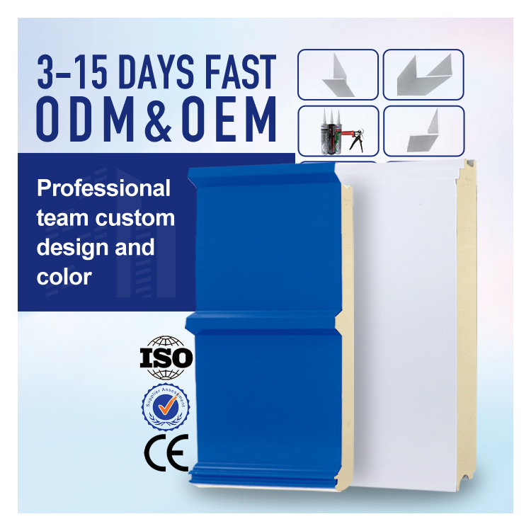 Tấm panel sandwich PU thép màu