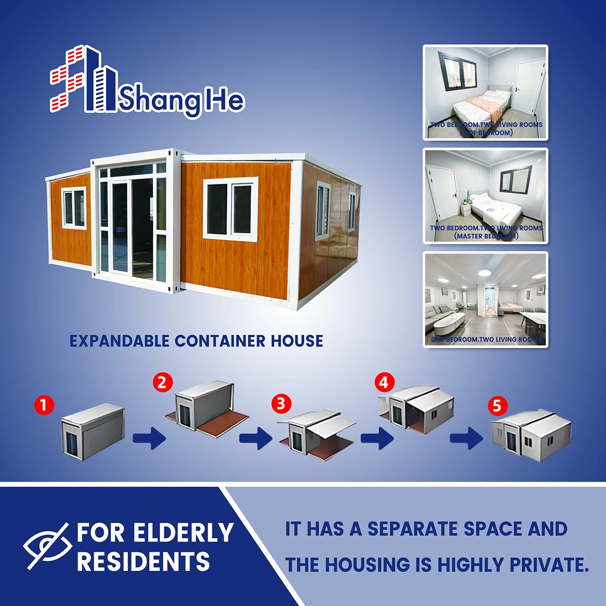 Casa contenedor expandible