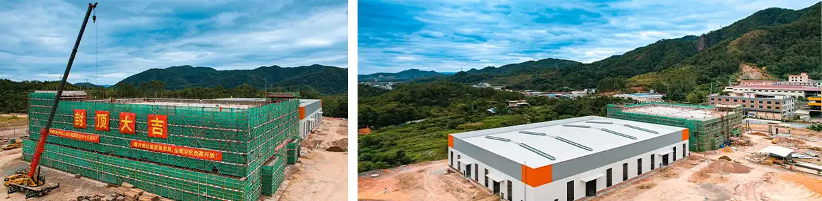 Panneaux de toiture en laine de roche à bords scellés en polyuréthane pour le parc industriel d'optoélectronique du Hunan