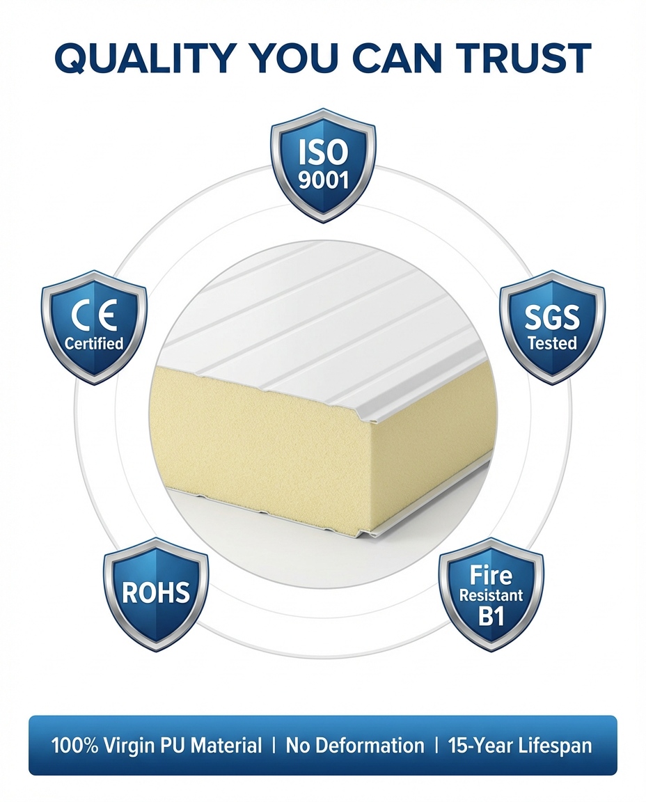 PUフォームサンドイッチパネル