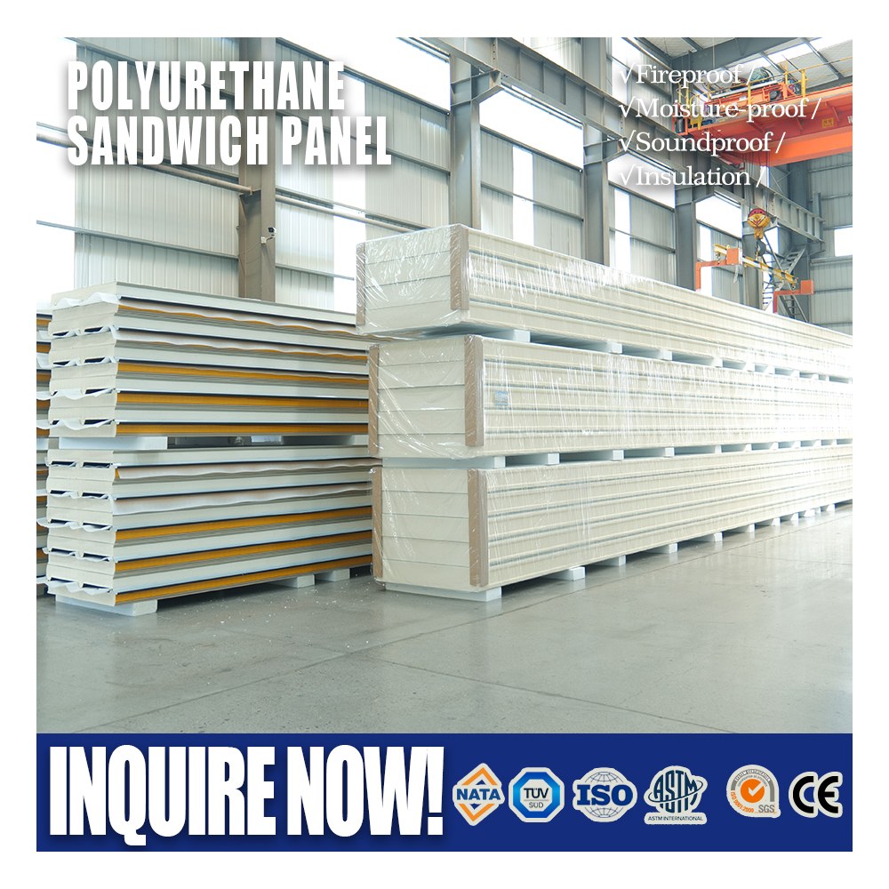 Panel sándwich de PU de 75 mm